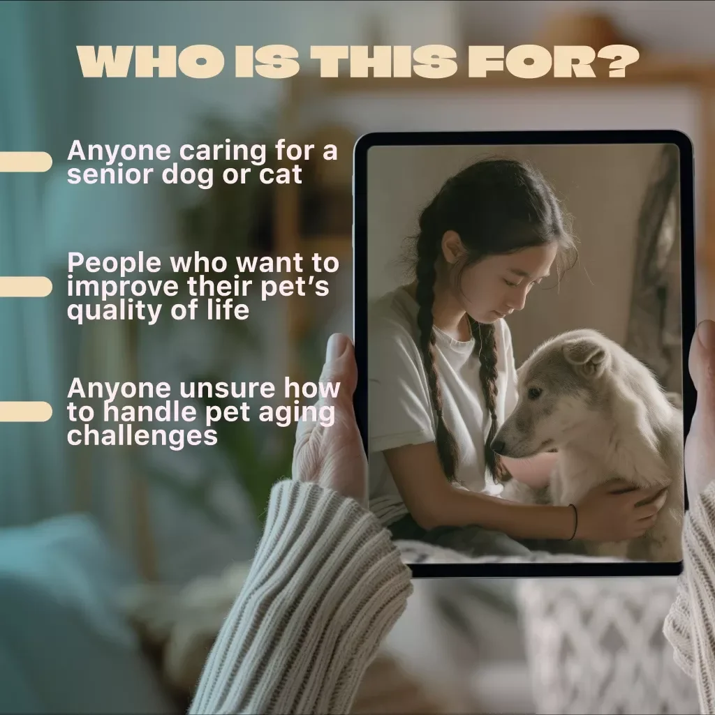 Senior Pets: Caring for Aging Dogs and Cats | Senior Pet Care Guide | Pet Health Checklist | Digital Download for Dog & Cat Owners