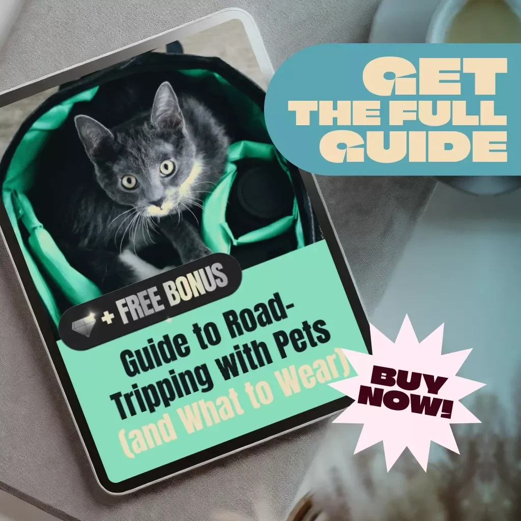 Guide to Road-Tripping with Pets (and What to Wear) | Pet Travel Guide eBook | Pet-Friendly Packing Checklist | Digital Download