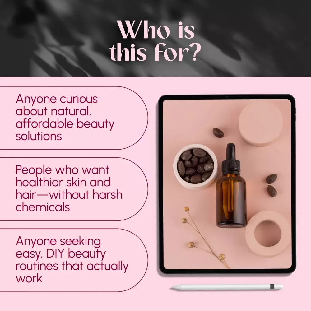 Glow Naturally: The Ultimate Guide to Castor Oil Beauty Benefits | Castor Oil Beauty Benefits Guide | Natural Skincare eBook | Hair & Skin Checklist PDF