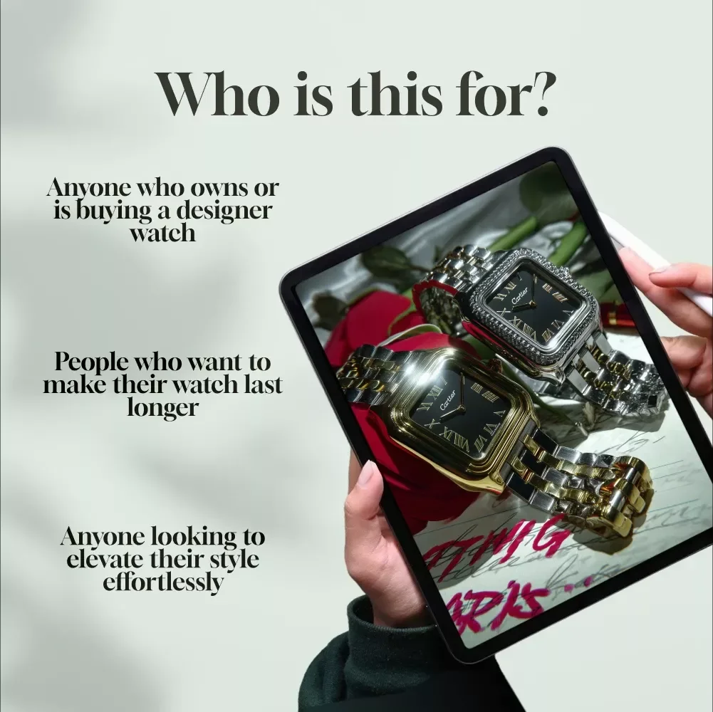 Designer Watch Maintenance & Styling Guide | Luxury Watch Care eBook | Daily Watch Care Tips, Styling Advice & Service Checklist | Digital Download