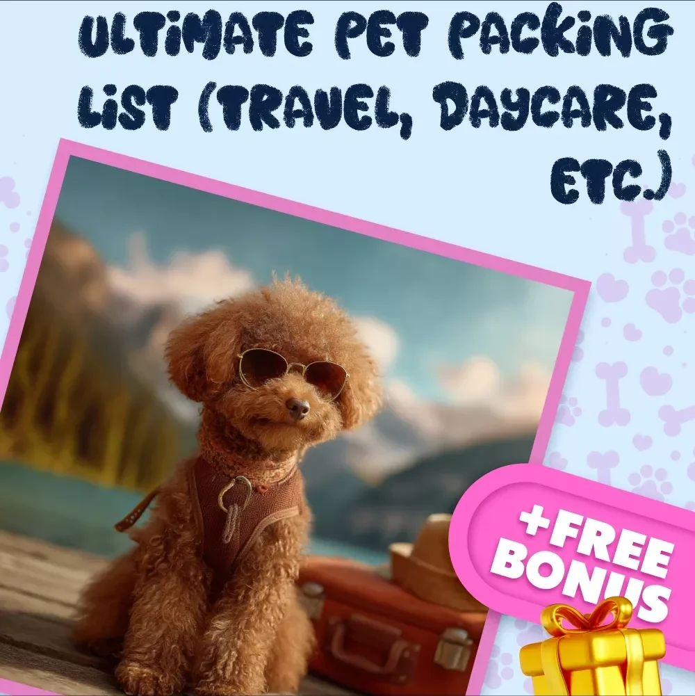 Ultimate Pet Packing List | Printable Travel & Daycare Checklist for Dogs & Cats | Pet Travel Essentials | Digital Download