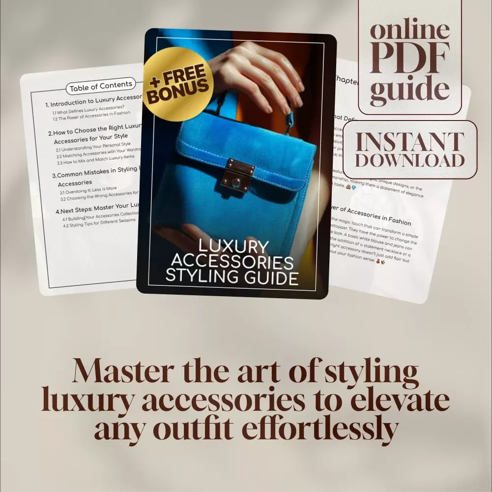 Luxury Accessories Styling Guide | Digital Fashion Guide for Personal Style, Mix & Match Tips, Wardrobe Planning & Seasonal Looks