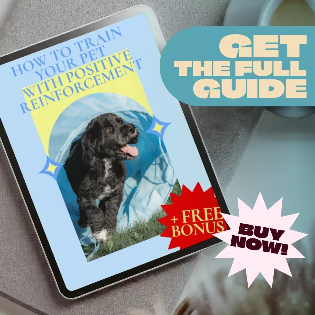How to Train Your Pet with Positive Reinforcement | Printable Pet Training Guide | Digital Download Dog & Cat Behavior eBook