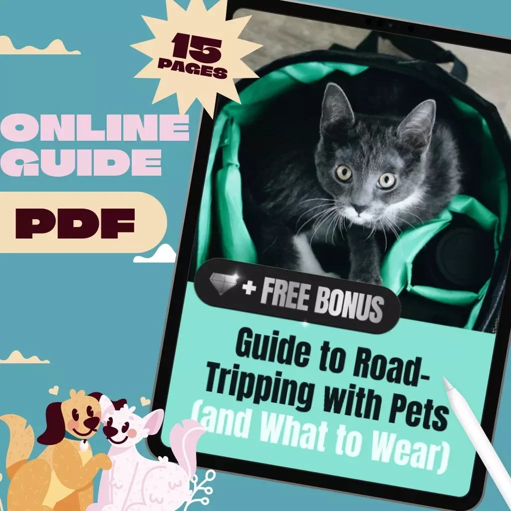 Guide to Road-Tripping with Pets (and What to Wear) | Pet Travel Guide eBook | Pet-Friendly Packing Checklist | Digital Download
