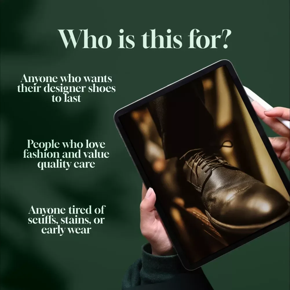Designer Shoe Care & Maintenance Guide | Shoe Cleaning Checklist | Leather & Suede Care eBook | Digital Download for High-End Footwear