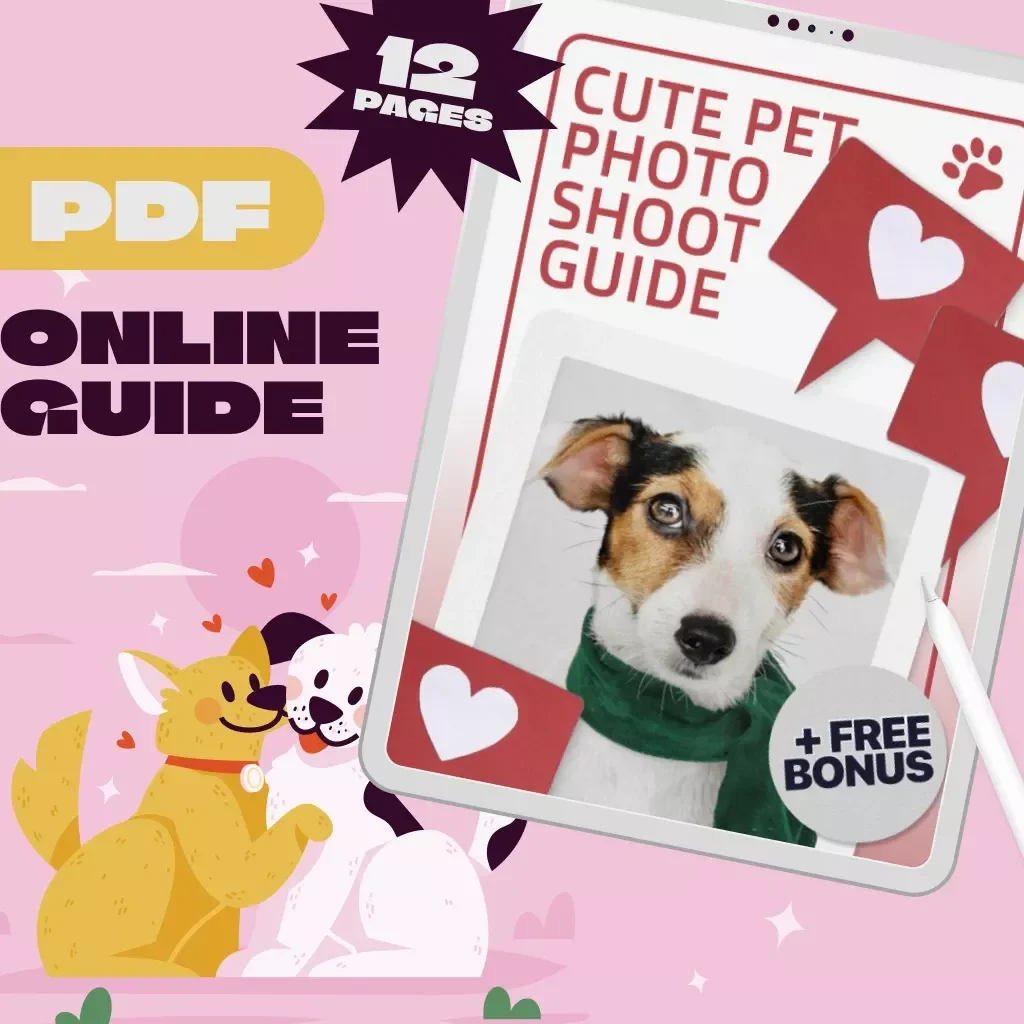 Cute Pet Photo Shoot Guide | Pet Photography eBook, Pet Photo Checklist, How to Take Cute Pet Photos, Digital Download