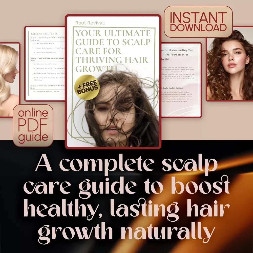 Root Revival: Your Ultimate Guide to Scalp Care for Thriving Hair Growth | Digital Download eBook for Scalp Health & Hair Growth Routine