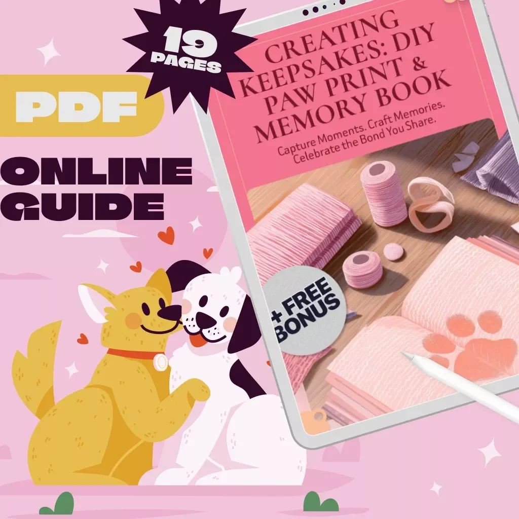 Creating Keepsakes: DIY Paw Print & Memory Book | Pet Memory Guide, Digital Download eBook, Pet Keepsake Checklist