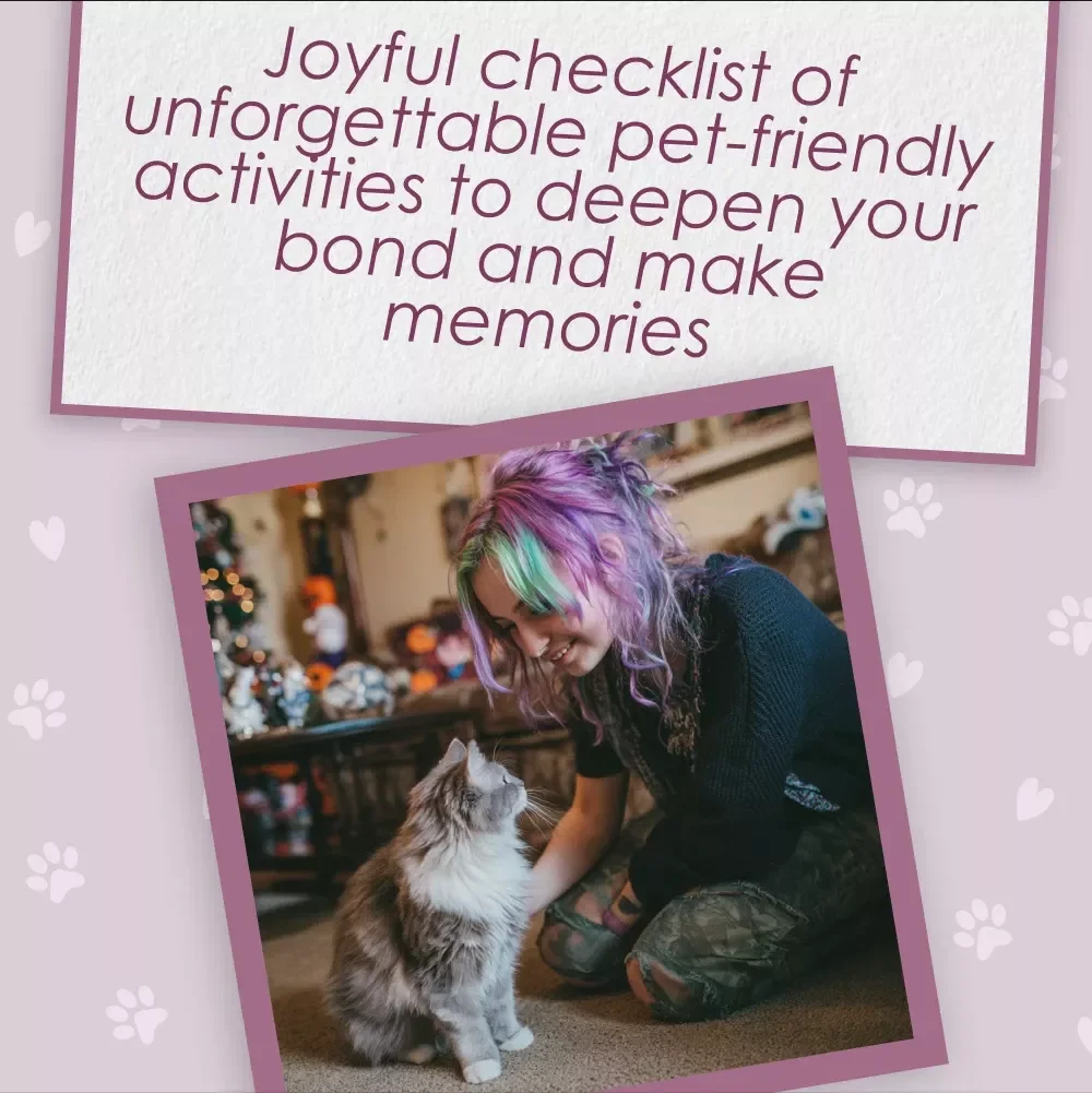 Pet-Lover’s Bucket List: Fun Experiences to Try | Printable Pet Checklist | Dog & Cat Activities | Pet-Themed Digital Download for Pet Owners
