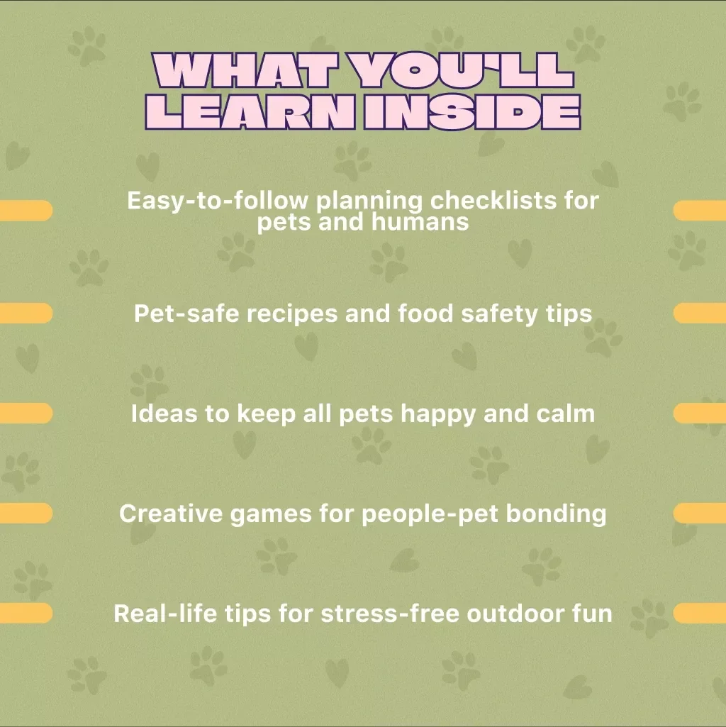Guide to Hosting a Pet-and-People Picnic | Digital Download Picnic Guide for Pet Owners | Pet-Friendly Picnic Checklist & eBook