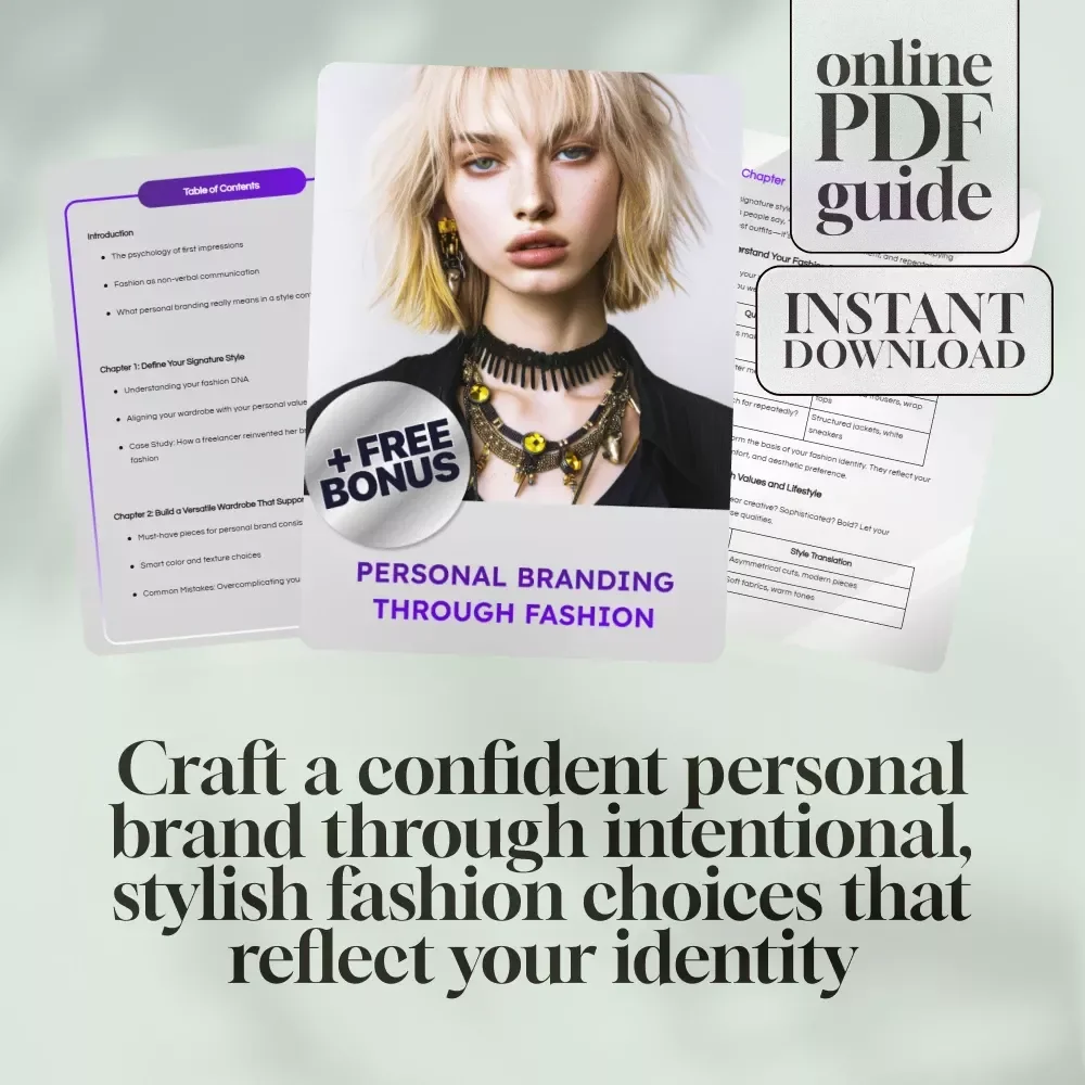 Personal Branding Through Fashion | Digital Guide to Define Your Style, Wardrobe Identity & Fashion-Based Personal Brand Strategy