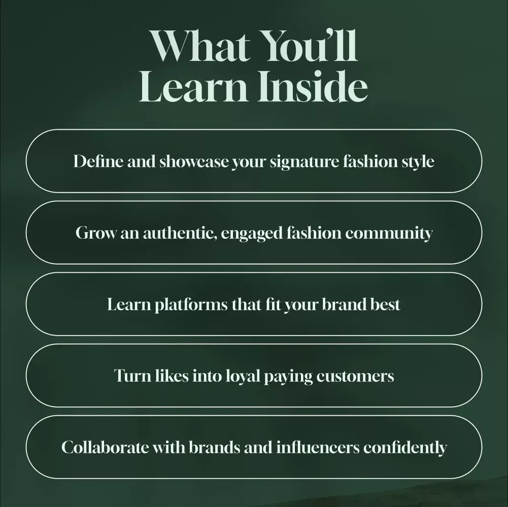 Building Your Personal Fashion Brand on Social Media | Social Media Guide for Fashion Creators, Digital Download eBook, Fashion Branding Checklist