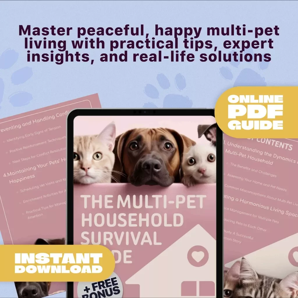 The Multi-Pet Household Survival Guide | Digital Download for Pet Owners | eBook & Guide to Multi-Pet Living, Harmony & Behavior