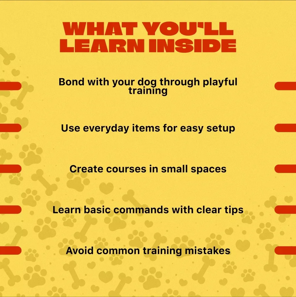 At-Home Agility Course Guide for Beginners | Dog Training eBook, DIY Agility Setup, Digital Download for Pet Owners