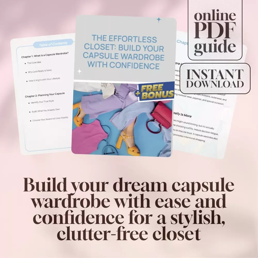 The Effortless Closet: Build Your Capsule Wardrobe with Confidence | Digital Guide for a Simplified, Stylish Closet