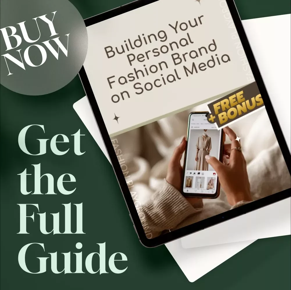 Building Your Personal Fashion Brand on Social Media | Social Media Guide for Fashion Creators, Digital Download eBook, Fashion Branding Checklist