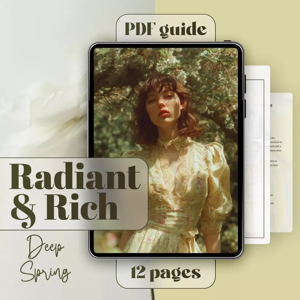 Radiant & Rich: Your Ultimate Guide to the Deep Spring Color Palette | Digital Download Guide for Building a Stunning Deep Spring Wardrobe, Makeup & Lifestyle Palette