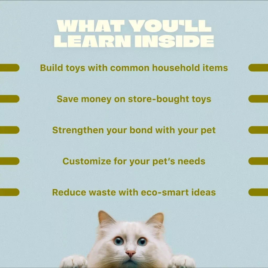 Homemade Pet Toy Tutorials | DIY Pet Toys Guide for Dogs & Cats | Budget-Friendly Eco-Friendly Digital Download