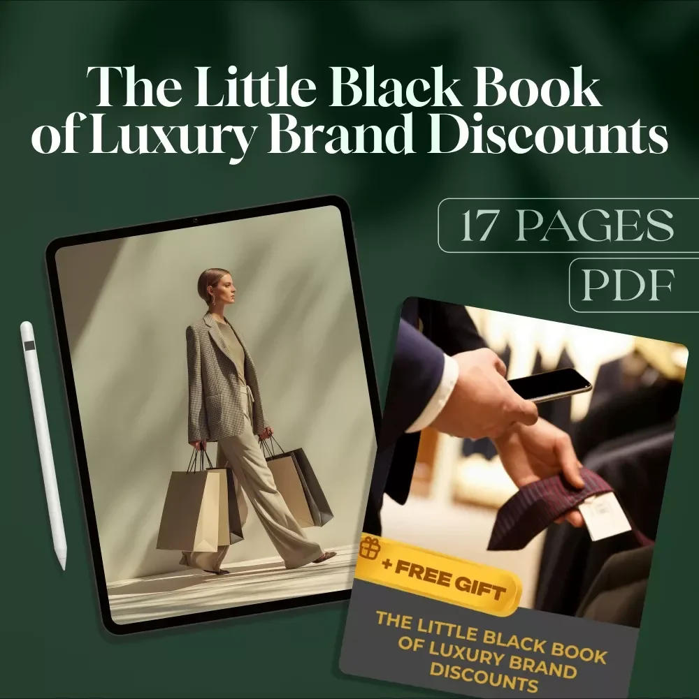 The Little Black Book of Luxury Brand Discounts | Digital Download Guide for Luxury Deals, Designer Sales, VIP Perks & Smart Shopping Secrets