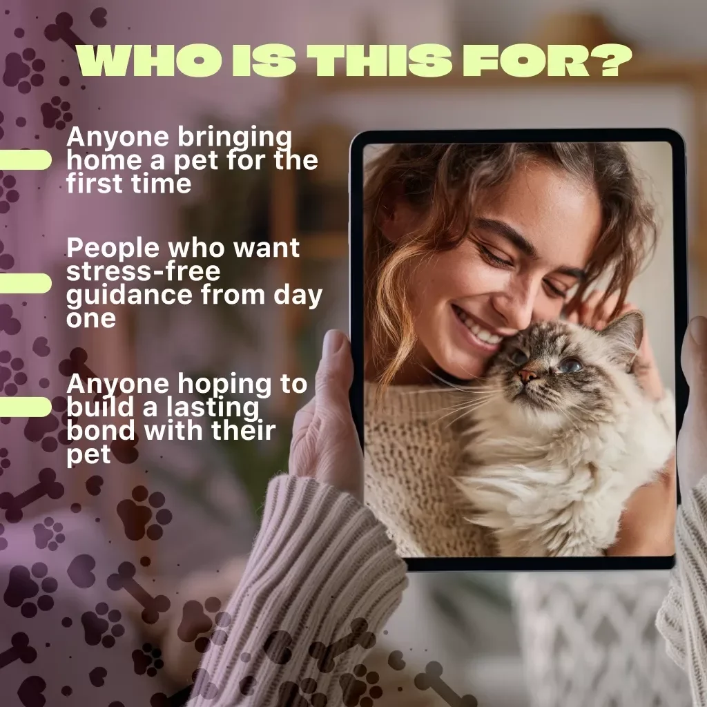 New Pet Owner Starter Guide | Digital Download Guide for First-Time Pet Parents | eBook, Checklist, Pet-Proofing, Training Tips
