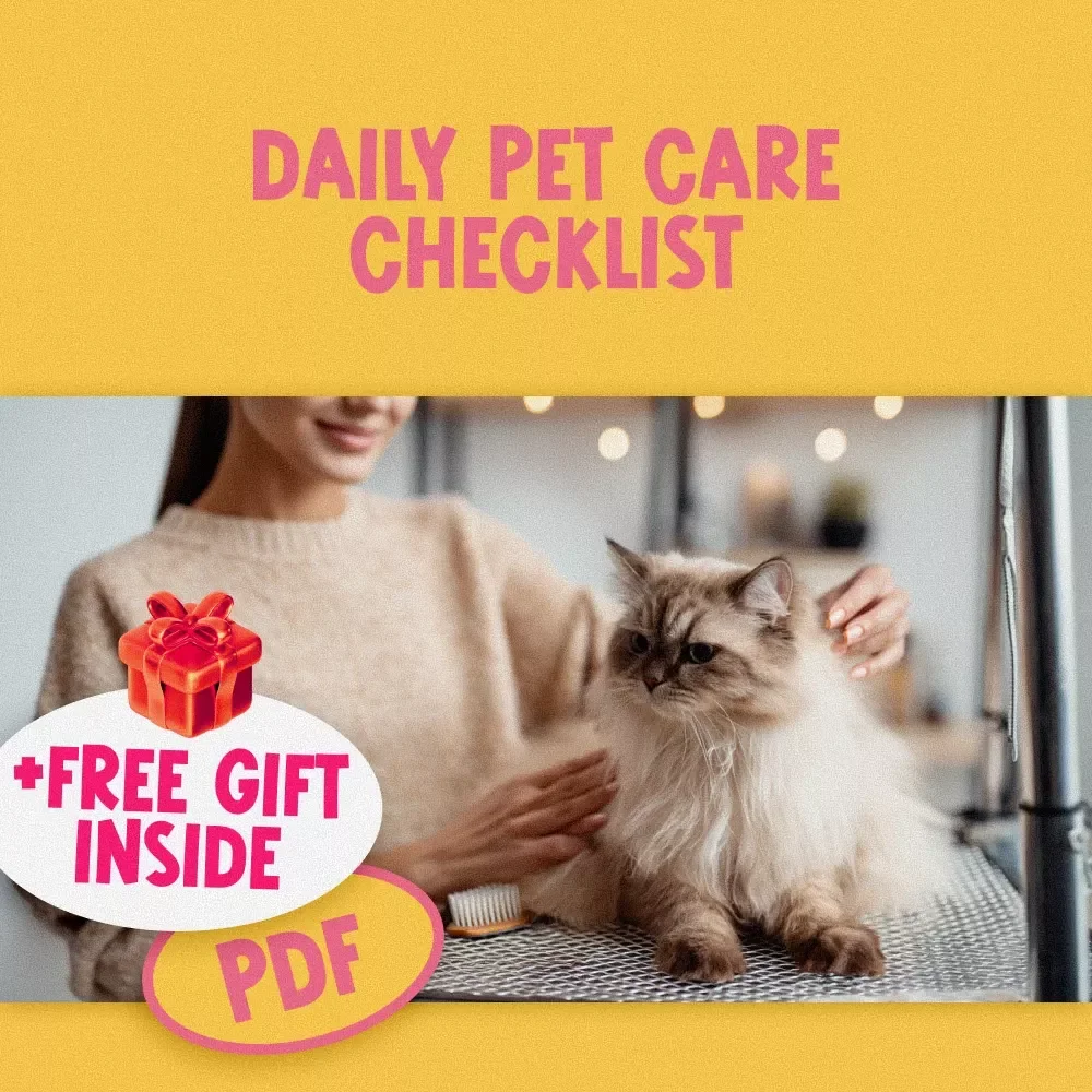Daily Pet Care Checklist | Printable Pet Care Routine | Digital Download for Pet Parents | Daily Pet Schedule & Pet Grooming Tracker