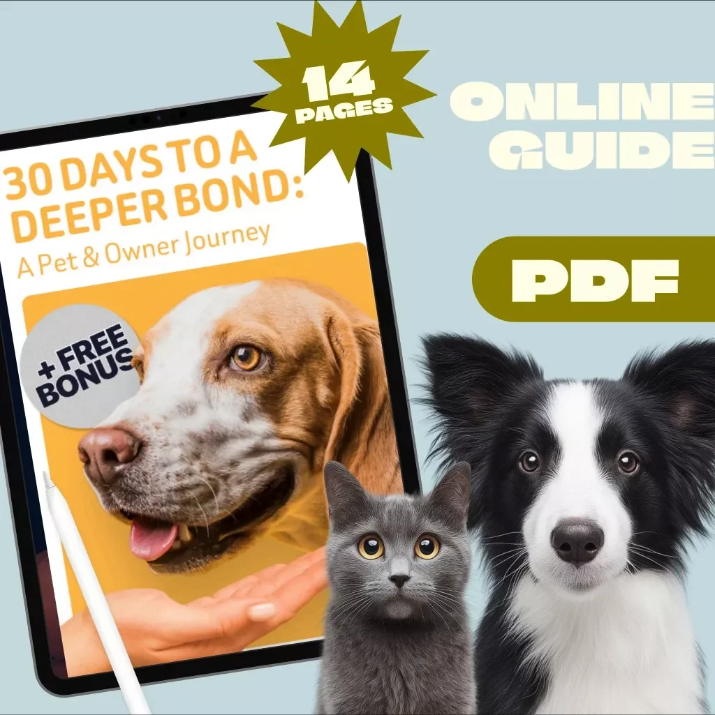 30 Days to a Deeper Bond: A Pet & Owner Journey - Printable Pet Journal, Pet Bonding Guide, Digital Download for Pet Owners