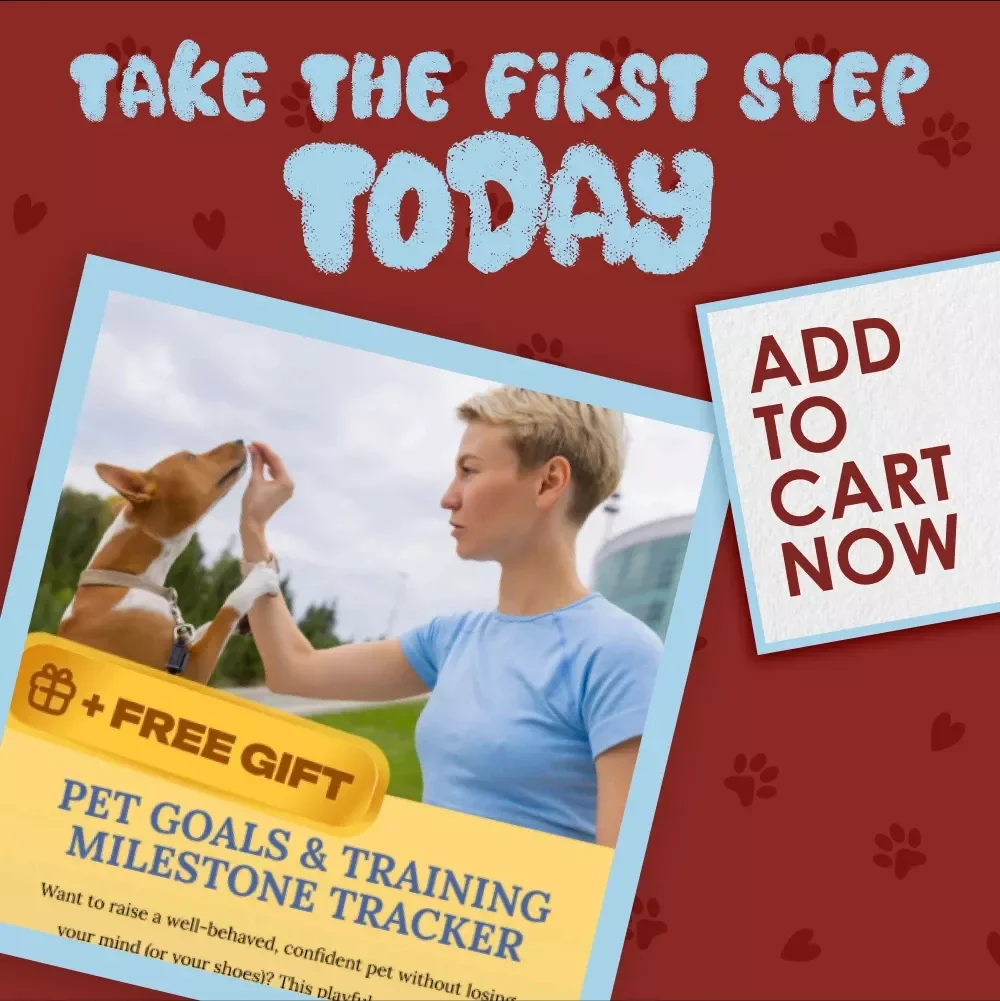 Pet Goals & Training Milestone Tracker | Printable Pet Training Checklist for Behavior Goals, Puppy Training, Obedience Tracker, Pet Progress Chart