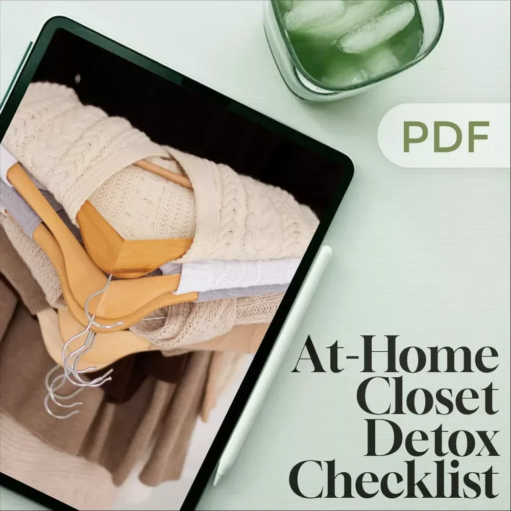At-Home Closet Detox Checklist | Printable Wardrobe Organizer | Declutter Guide | Minimalist Style Cleanout | Digital Download