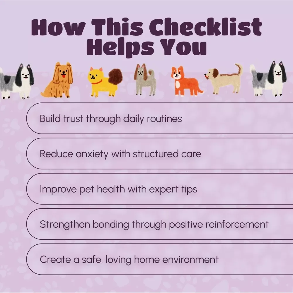 Raising a Happy, Healthy Rescue Pet Checklist | Pet Adoption Guide | Rescue Dog eBook | Digital Download for New Pet Owners