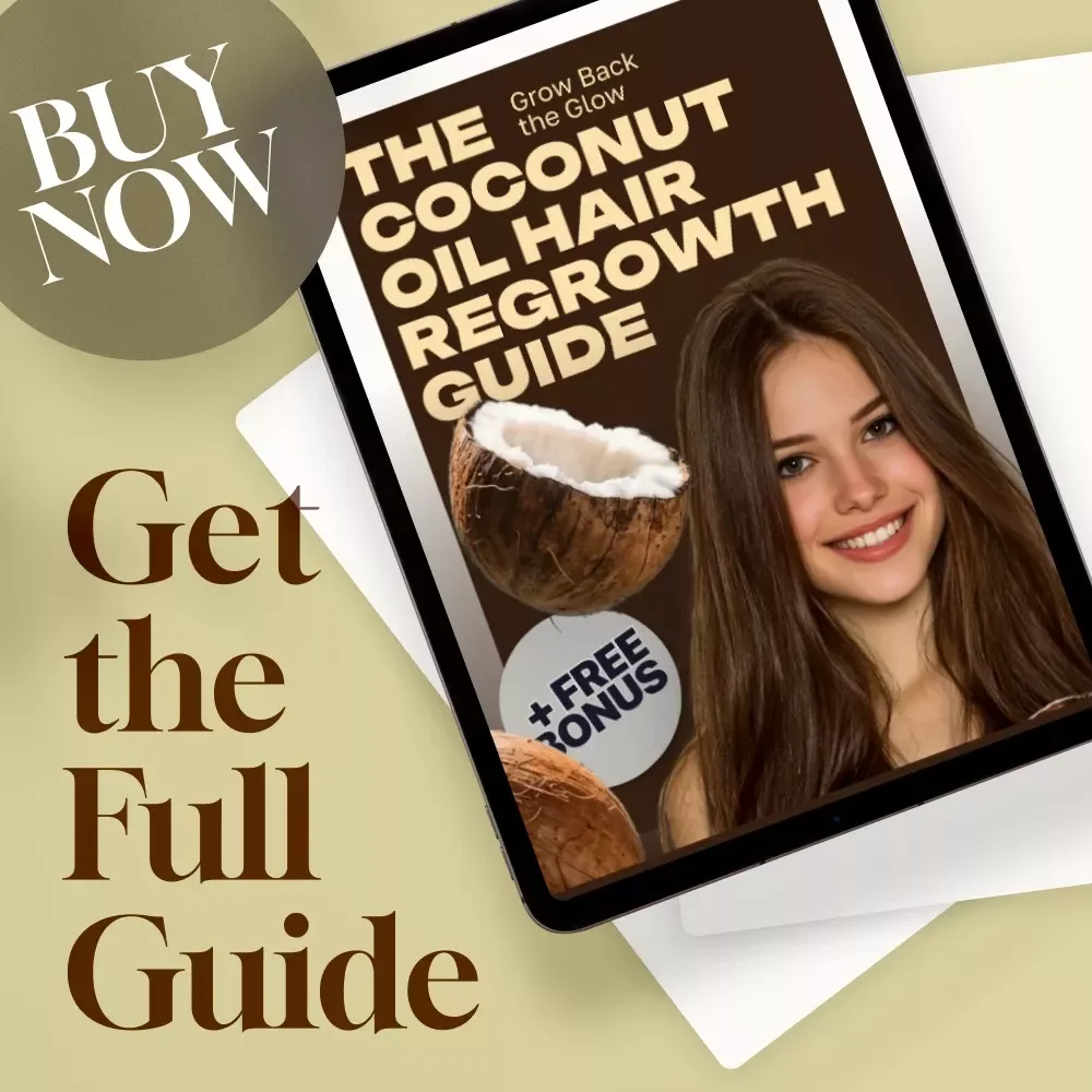 Grow Back the Glow: The Coconut Oil Hair Regrowth Guide | Digital Download | Coconut Oil for Hair Regrowth eBook, Hair Care Guide, Natural Hair Growth