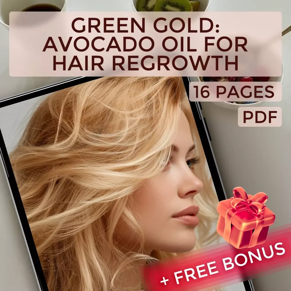 Green Gold: Avocado Oil for Hair Regrowth Guide | Digital Download | Avocado Oil Hair Regrowth eBook | Natural Hair Growth Tips & Scalp Treatment