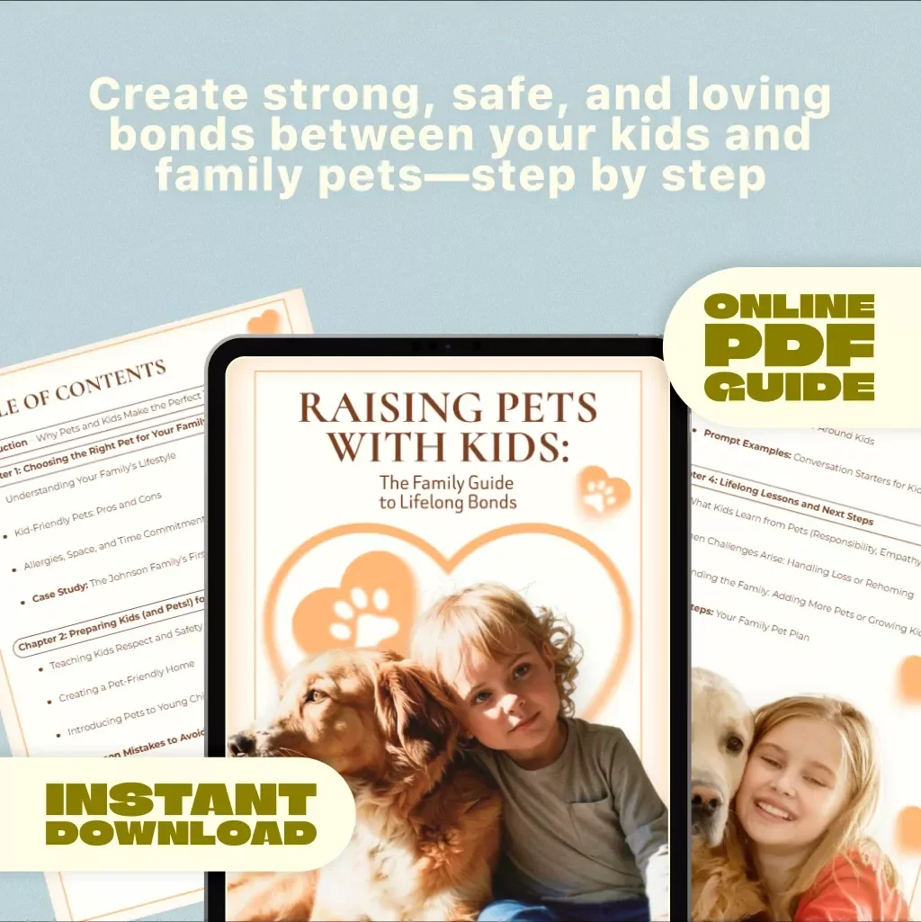 Raising Pets with Kids: The Family Guide to Lifelong Bonds | Pet Parenting eBook | Family Pet Guide | Pet & Child Checklist | Digital Download PDF