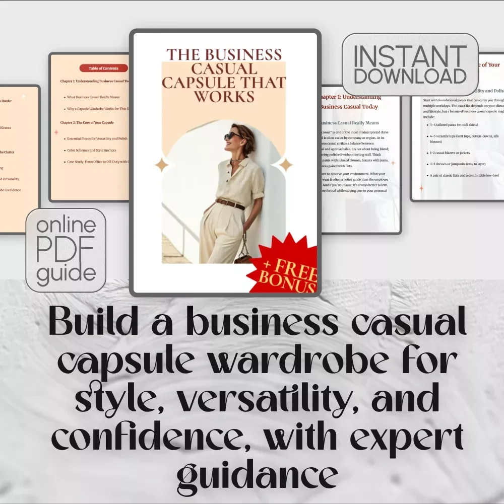 The Business Casual Capsule That Works: A Complete Guide to Building Your Business Casual Capsule Wardrobe
