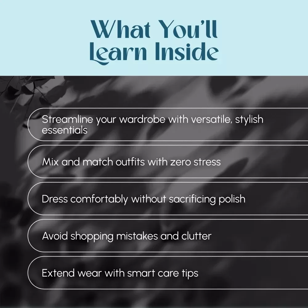Effortless Athleisure: Your Ultimate Capsule Wardrobe Guide | Digital Download | Athleisure Capsule Wardrobe eBook & Styling Checklist