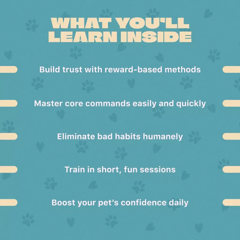 How to Train Your Pet with Positive Reinforcement | Printable Pet Training Guide | Digital Download Dog & Cat Behavior eBook