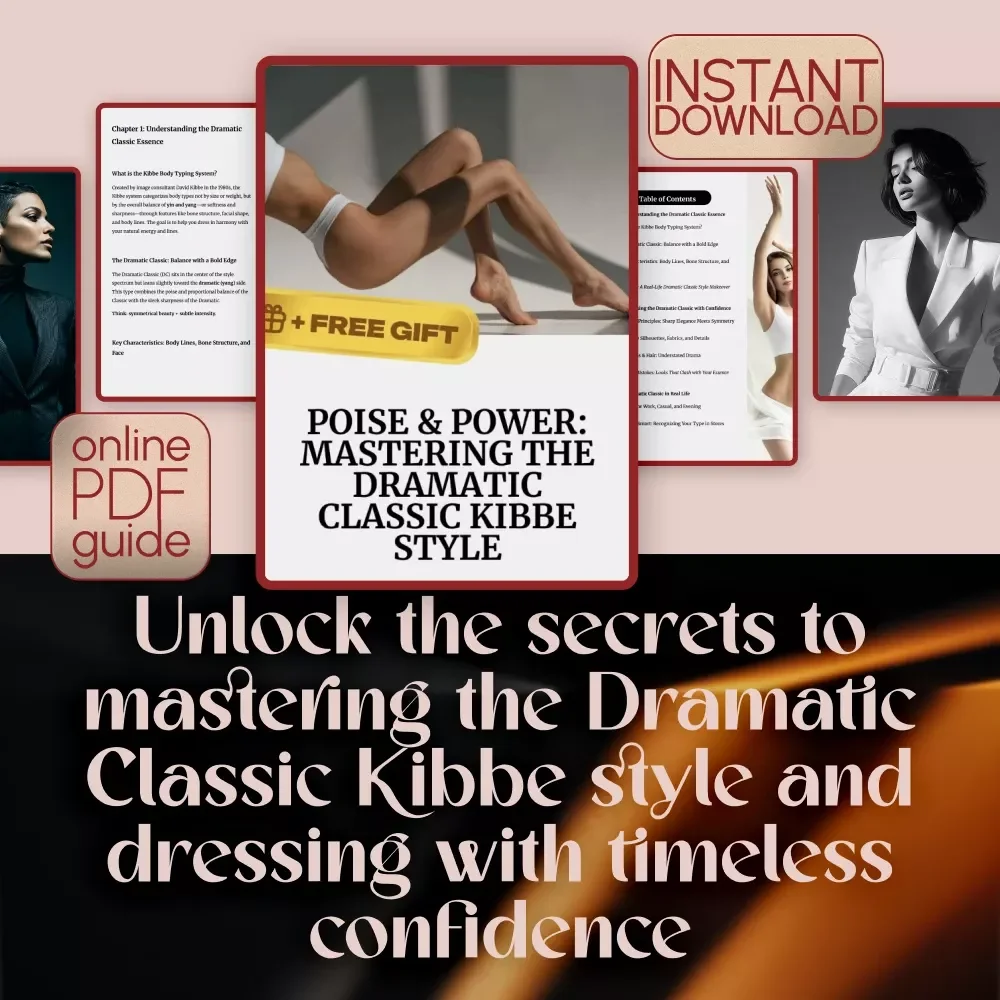 Poise & Power: Mastering the Dramatic Classic Kibbe Style Guide - eBook & Digital Download