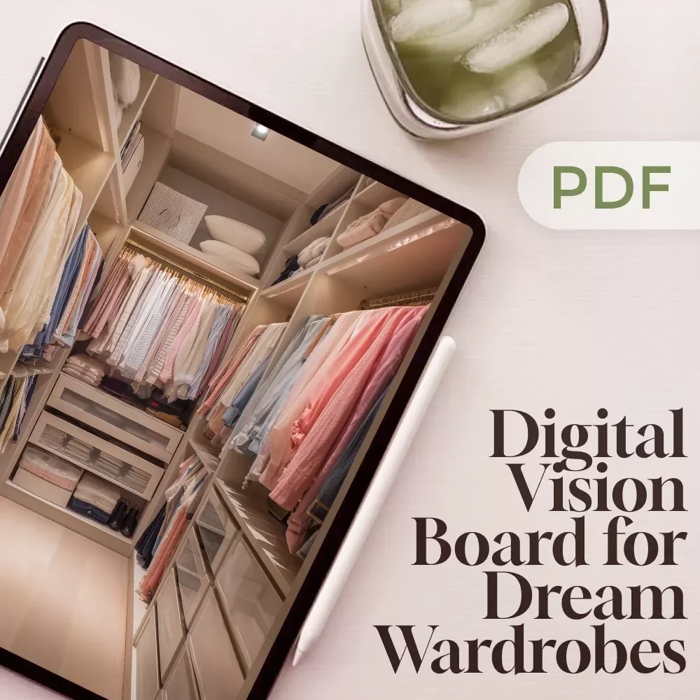 Digital Vision Board for Dream Wardrobes | Wardrobe Planner Checklist | Fashion Aesthetic Guide | Style Mood Board | Digital Download