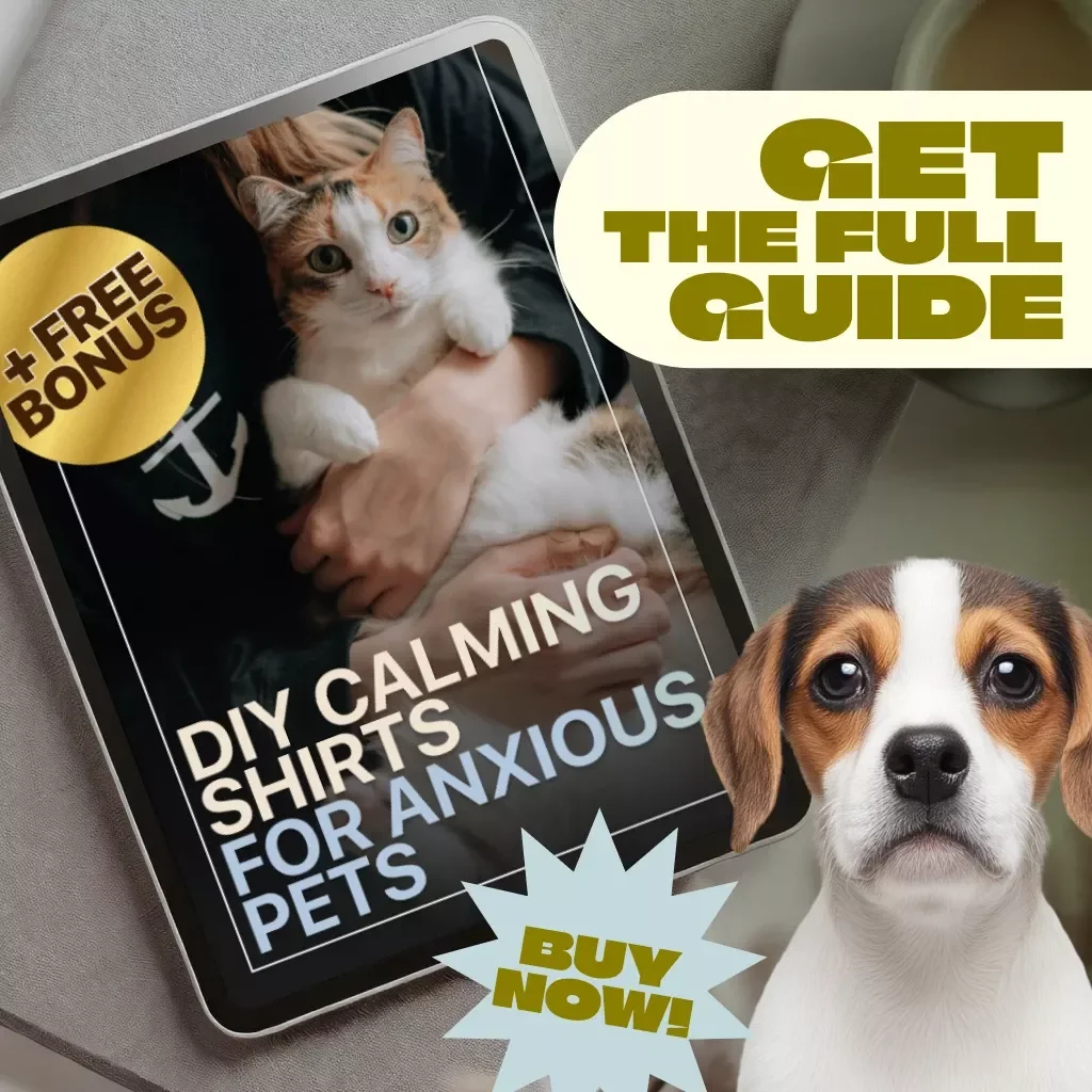 DIY Calming Shirts for Anxious Pets | Digital Guide for Pet Anxiety Relief | eBook & Checklist for Dog and Cat Owners
