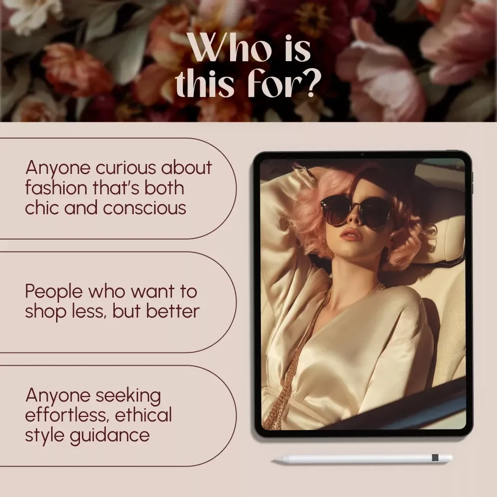Sustainable Luxury Fashion Guide | Ethical Fashion eBook, Eco-Friendly Style Guide, Conscious Shopping Checklist, Digital Download for Wardrobe Transformation