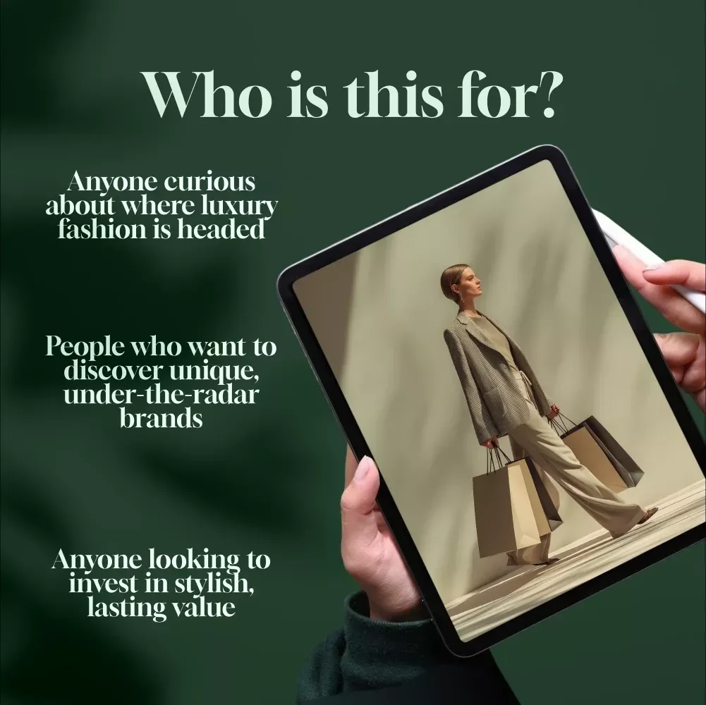 VIP Guide to Emerging Luxury Brands | Digital Download Guide for Spotting Trends, Investing in New Luxury Labels, eBook & Checklist for Fashion Enthusiasts and Collectors