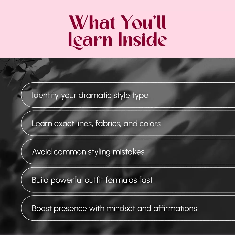 The Bold Blueprint: Embrace Your Dramatic Essence with Confidence and Style | Dramatic Kibbe Body Type Style Guide, Digital Download, Style Formula eBook