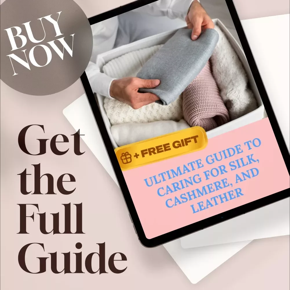 Ultimate Guide to Caring for Silk, Cashmere, and Leather | Fabric Care eBook, Digital Download, Fabric Cleaning Checklist, Textile Maintenance Guide