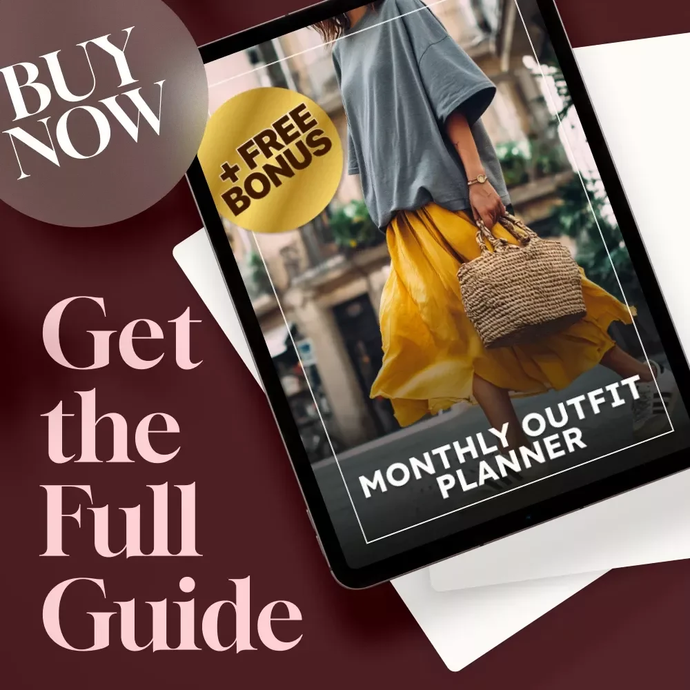 Monthly Outfit Planner | Digital Guide for Confidence, Time-Saving & Style | Capsule Wardrobe Checklist & 4-Week Strategy