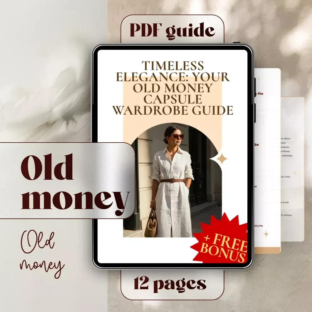 Timeless Elegance: Your Old Money Capsule Wardrobe Guide | Digital Download | Old Money Capsule Wardrobe eBook, Classic Style Guide