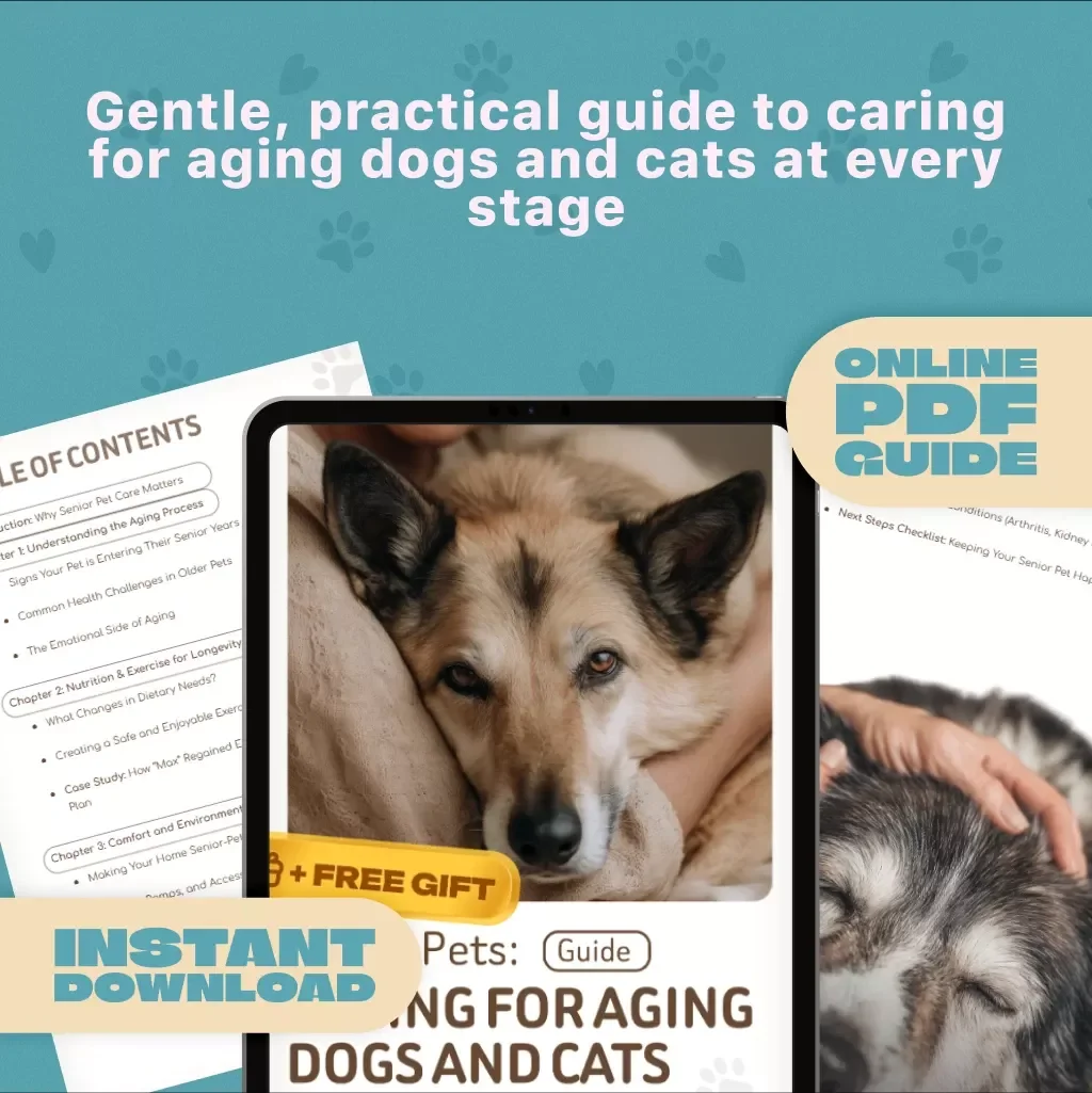 Senior Pets: Caring for Aging Dogs and Cats | Senior Pet Care Guide | Pet Health Checklist | Digital Download for Dog & Cat Owners