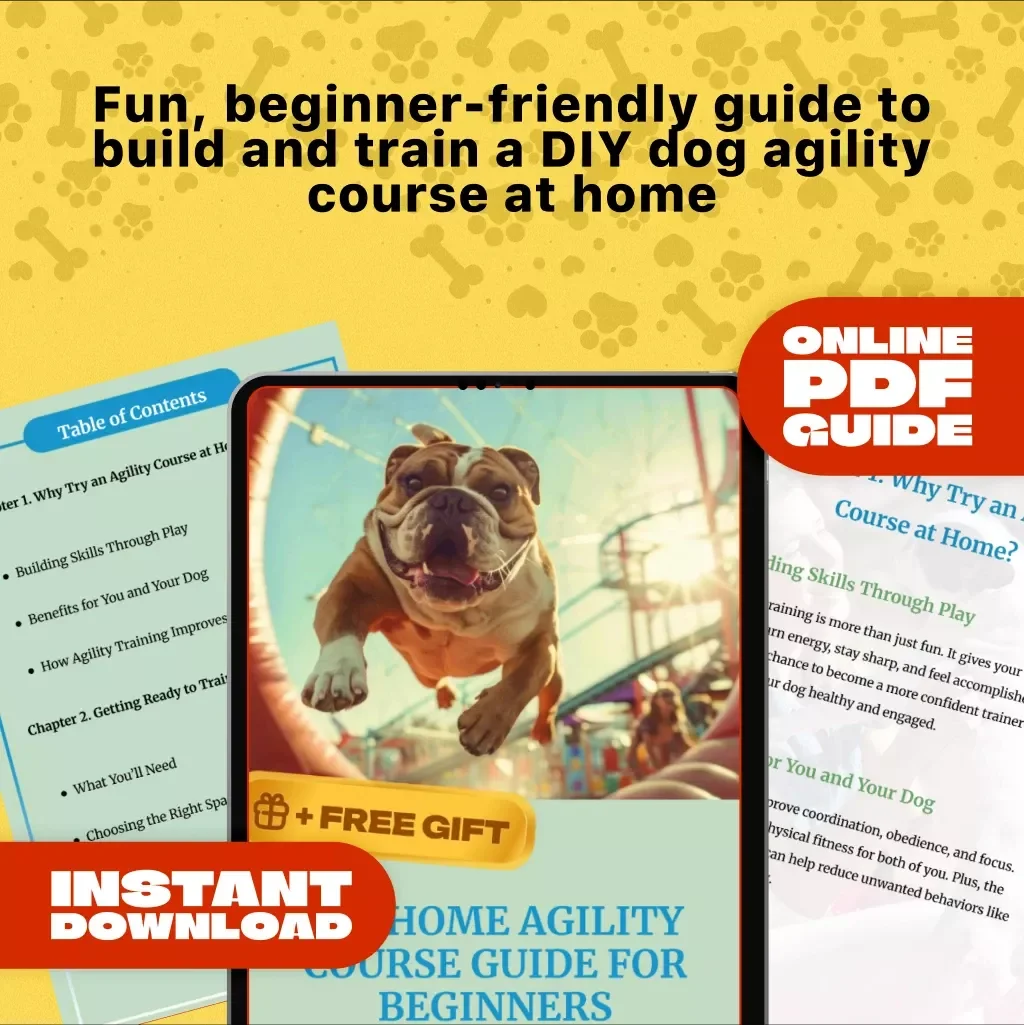 At-Home Agility Course Guide for Beginners | Dog Training eBook, DIY Agility Setup, Digital Download for Pet Owners