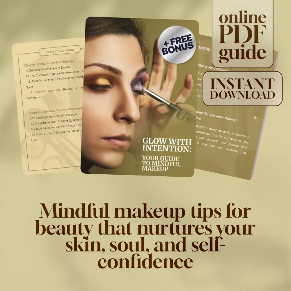 Glow with Intention: Your Guide to Mindful Makeup | Digital Guide for Mindful Beauty Routine, Conscious Self-Care, and Intentional Makeup Application