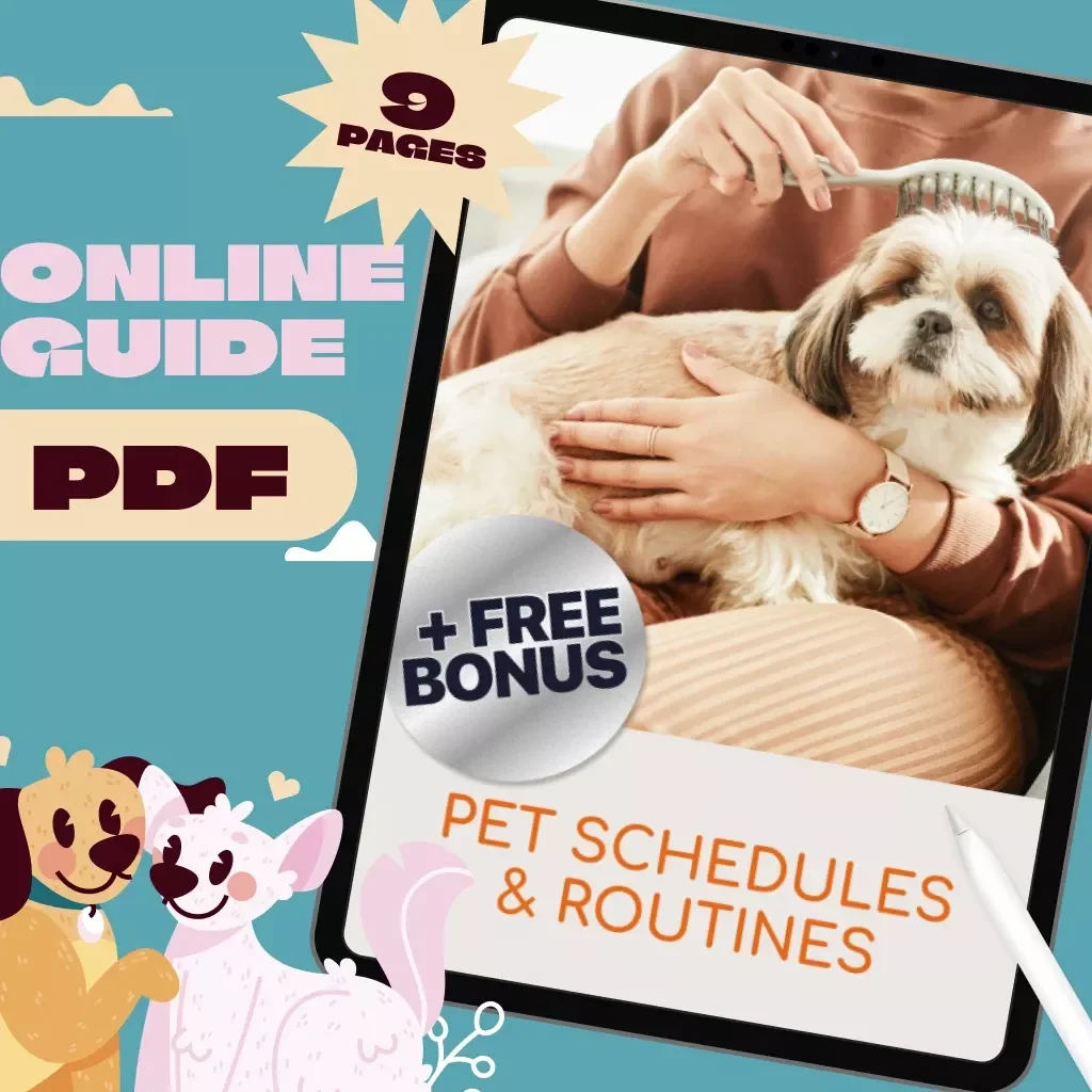Pet Schedules & Routines Guide | Daily Pet Care Planner | Dog & Cat Routine Schedule | Pet Owner eBook | Digital Download