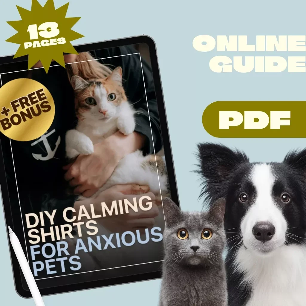 DIY Calming Shirts for Anxious Pets | Digital Guide for Pet Anxiety Relief | eBook & Checklist for Dog and Cat Owners