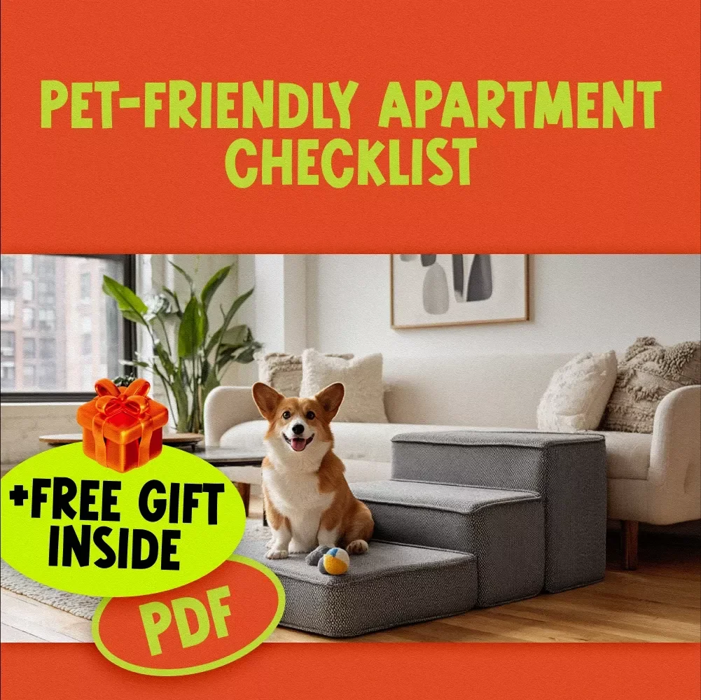 Pet-Friendly Apartment Checklist | Pet Apartment Hunting Guide | Digital Download for Dog & Cat Owners | Printable Pet Checklist for Renters